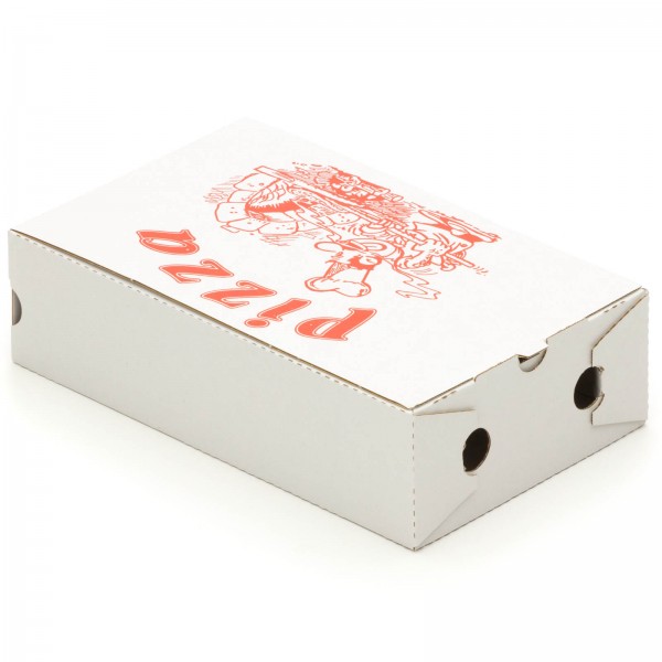 1000 Pizzakartons 270 x 160 x 70 mm Pizzaschachteln Motiv Verpackungen weiß