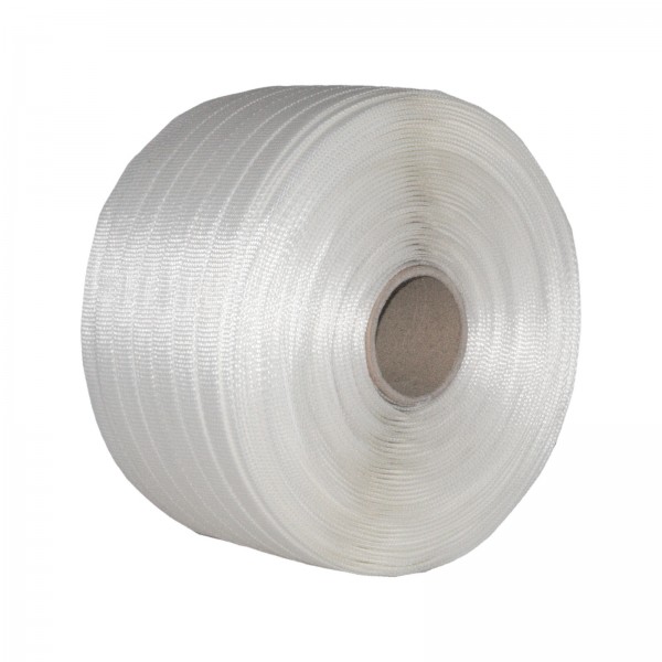 2 Rollen Umreifungsband Textil gewebt HD 19 mm 400 m 975 KG Band Textilband Kern