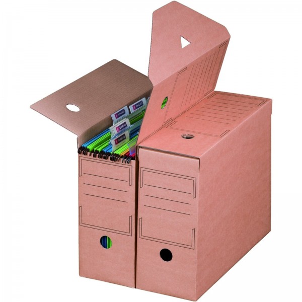 880 x SBP Archivbox für Hängemappen, 328x115x239mm, wiederverschließbar, Rückenbreite 12 cm