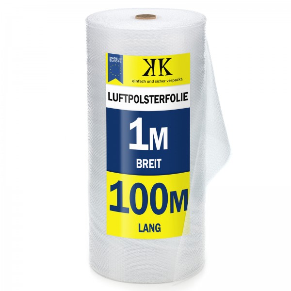 4 Rollen LUFTPOLSTERFOLIE 60 my 1,0 x 100m - Noppenfolie