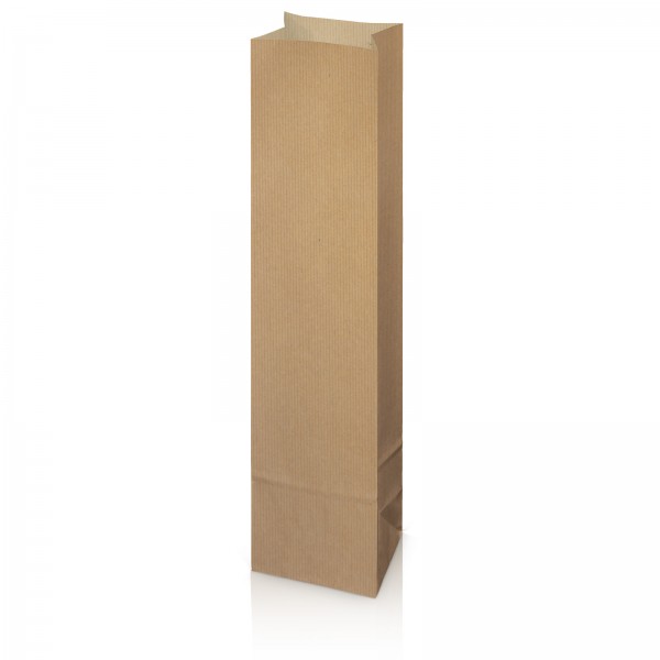 50 x Flaschenbeutel Flaschentüte für 1 Flasche 100x80 x 410 mm Kraftpapier Natur