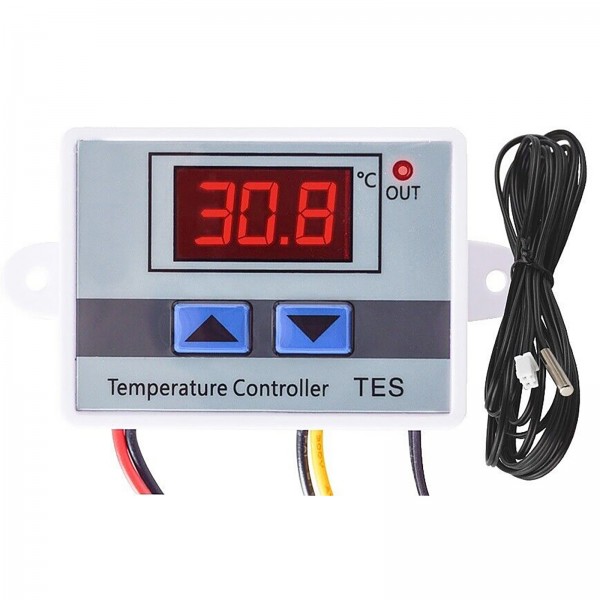 Temperaturregler digital LED Thermostatregler Temperaturregelmodul Kühlung Heizung 230V