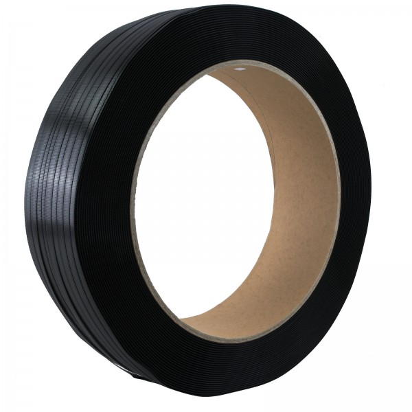 1 Rolle PP Band 16 mm x 0,50 mm 2000 m 215 KG Umreifungsband Kern 406mm Schwarz