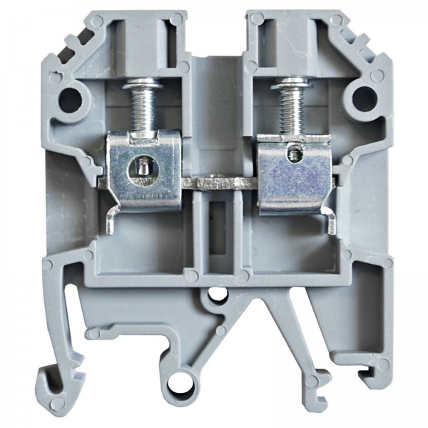 Durchgangsklemme Schraubanschluss 2 Anschlüsse 2,5mm² Querschnitt Grau